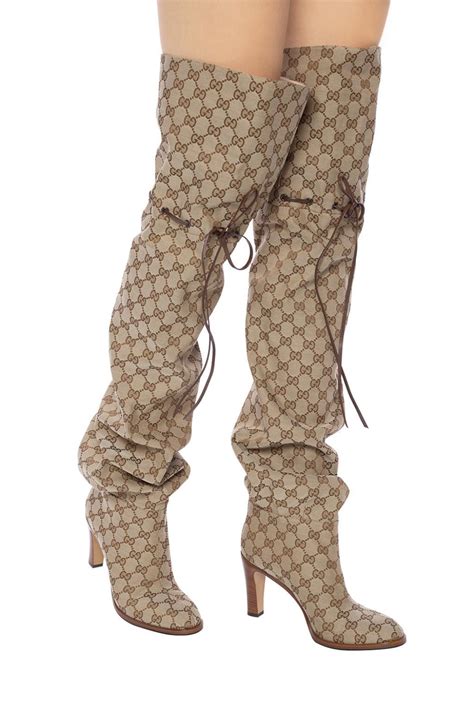 gucci boots sale uk|gucci monogram thigh high boots.